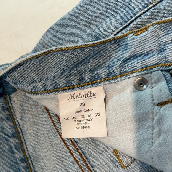 Brandy Melville High Waisted Cut Off Jean Shorts Size 38 EU Small US - Picture 4 of 7